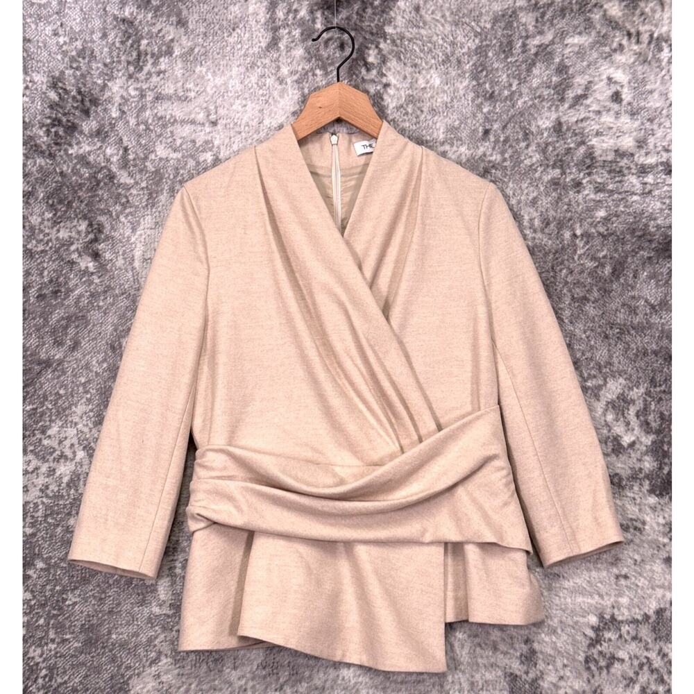 THE FOLD Belleville Top UK 16 / US 12 Womens Virgin Wool Wrap